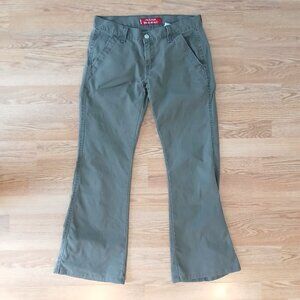 Levi's Low Slouch Y2K Stretch Flare Jeans Green Size 5